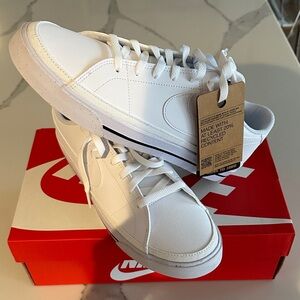 Nike White Leather Sneakers